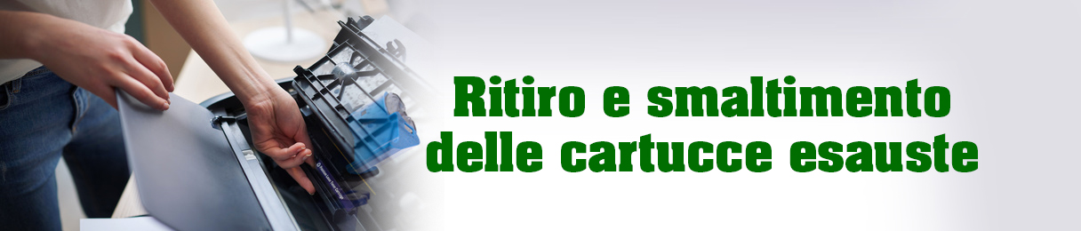 Ritiro cartucce e toner usati